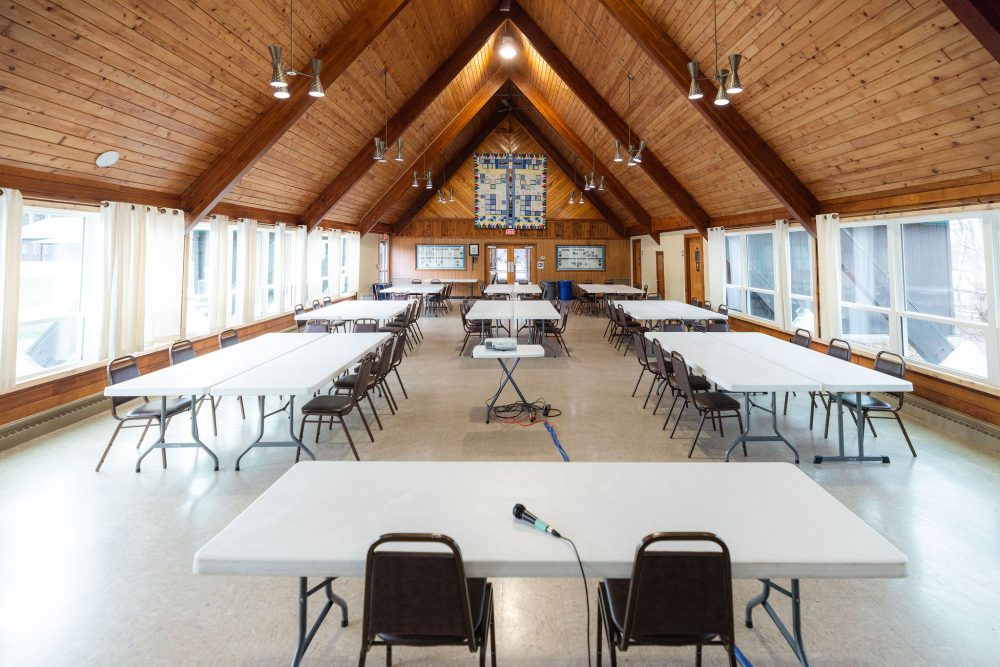 Photo of Memorial Building Meeting Space Facing the Entrance