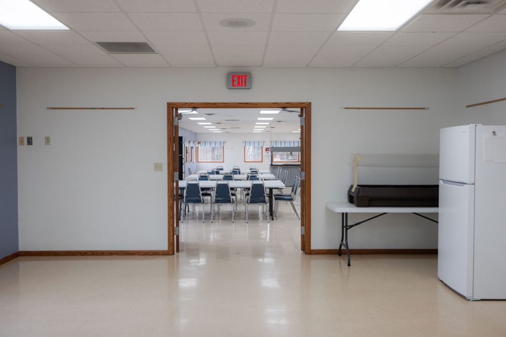 Photo of Small Meeting Room in Dining Hall facing towards Large Meeting Space